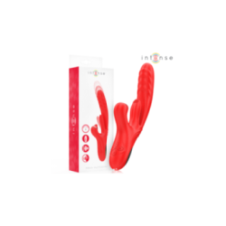 INTENSE - VIBRATORE MULTIFUNZIONE ROSALIA 3 IN 1 ROSSO