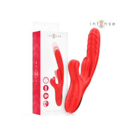 INTENSE - VIBRATORE MULTIFUNZIONE ROSALIA 3 IN 1 ROSSO