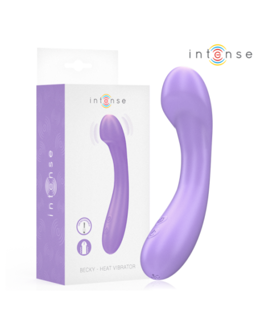 INTENSE - VIBRATORE BECKY 19 CM RISCALDABILE 7 VIBRAZIONI VIOLA