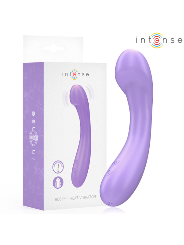 INTENSE - VIBRATORE BECKY 19 CM RISCALDABILE 7 VIBRAZIONI VIOLA