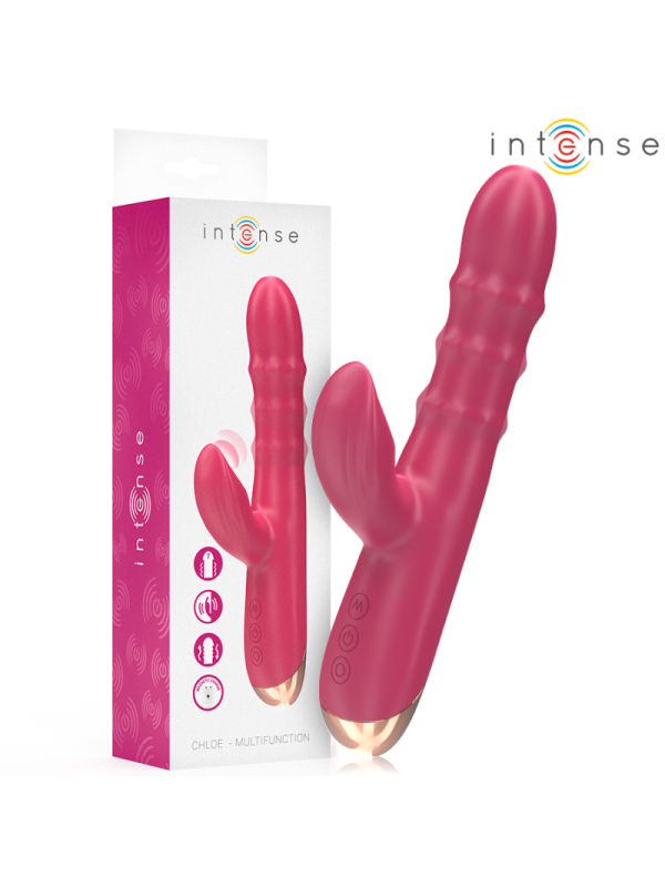 INTENSE - CHLOE VIBRATORE MULTIFUNZIONE 3 IN 1 ROSSO