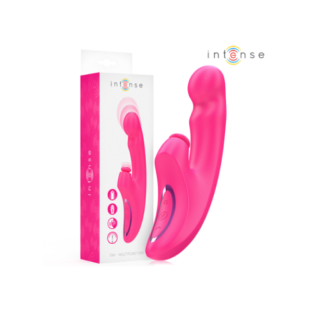 INTENSE - VIBRATORE EMI 13,5 CM MULTIFUNZIONE 3 IN 1 10 VIBRAZIONI ROSA