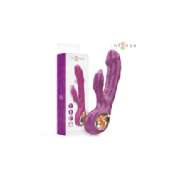 INTENSE - VIBRATORE MULTIFUNZIONE HALLE CON LINGUA STIMOLANTE A DELFINO VIOLA