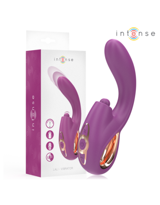 INTENSE - LALI VIBRATORE MULTIFUNZIONE PUNTO G TAPPING & THRUST & VIBRATION VIOLA