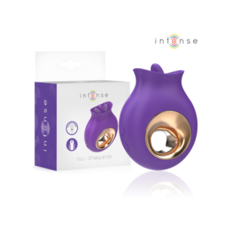 INTENSE - STIMOLATORE CLITORIDEO TULI 9 VIBRAZIONI E 9 OSCILLAZIONI VIOLA