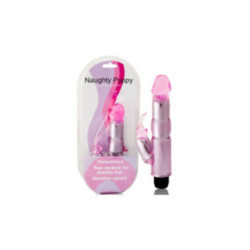 BAILE - VIBRATORE CON STIMOLATORE ROSA REGOLABILE