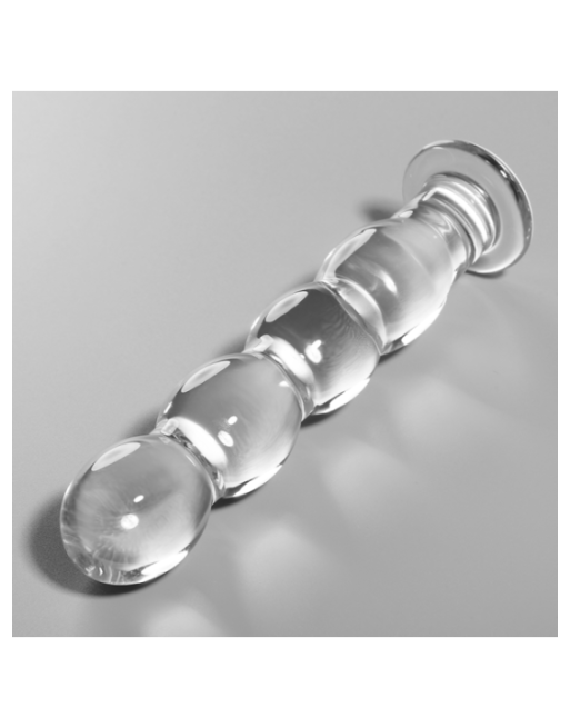 NEBULA SERIES BY IBIZA - MODELLO 10 DILDO IN VETRO BOROSILICATO TRASPARENTE 16