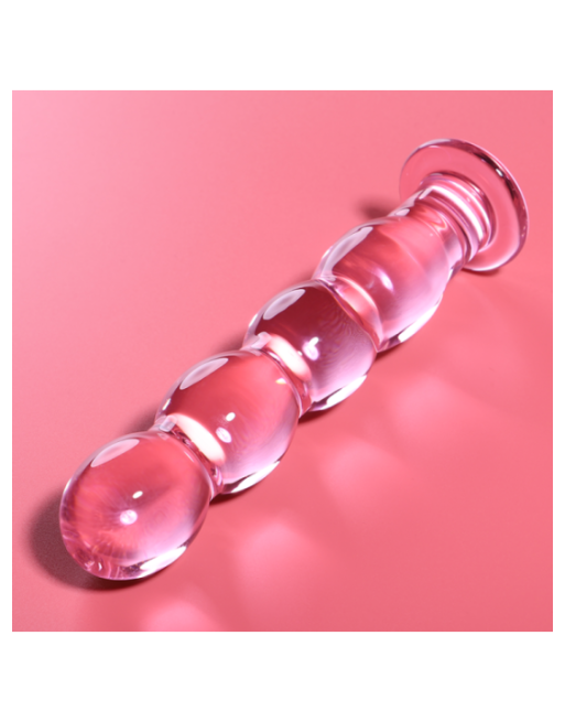 NEBULA SERIES BY IBIZA - MODELLO 10 DILDO IN VETRO BOROSILICATO ROSA 16