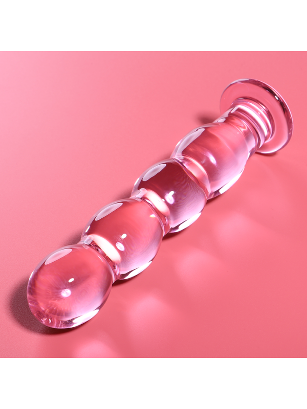 NEBULA SERIES BY IBIZA - MODELLO 10 DILDO IN VETRO BOROSILICATO ROSA 16
