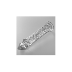 NEBULA SERIES BY IBIZA - MODELLO 12 DILDO IN VETRO BOROSILICATO TRASPARENTE 17 CM -O- 3