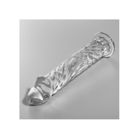 NEBULA SERIES BY IBIZA - MODELLO 12 DILDO IN VETRO BOROSILICATO TRASPARENTE 17 CM -O- 3