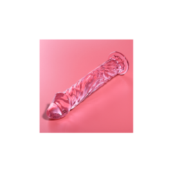 NEBULA SERIES BY IBIZA - MODELLO 12 DILDO IN VETRO BOROSILICATO ROSA 17 CM -O- 3