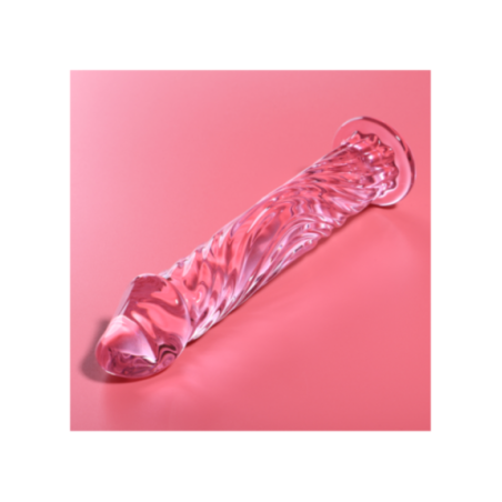 NEBULA SERIES BY IBIZA - MODELLO 12 DILDO IN VETRO BOROSILICATO ROSA 17 CM -O- 3