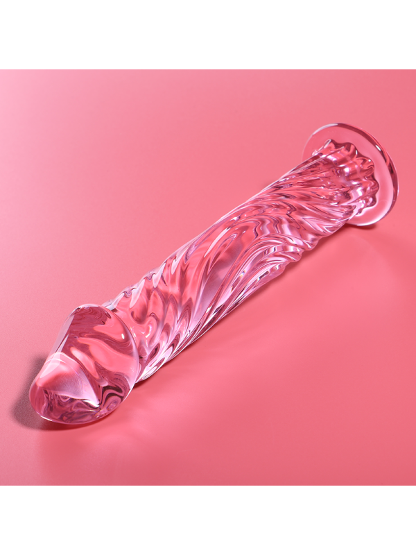 NEBULA SERIES BY IBIZA - MODELLO 12 DILDO IN VETRO BOROSILICATO ROSA 17 CM -O- 3