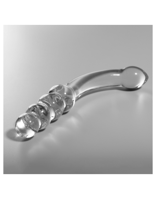 NEBULA SERIES BY IBIZA - MODELLO 14 DILDO IN VETRO BOROSILICATO TRASPARENTE 18