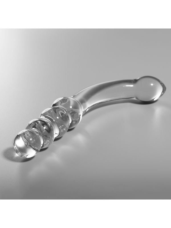 NEBULA SERIES BY IBIZA - MODELLO 14 DILDO IN VETRO BOROSILICATO TRASPARENTE 18