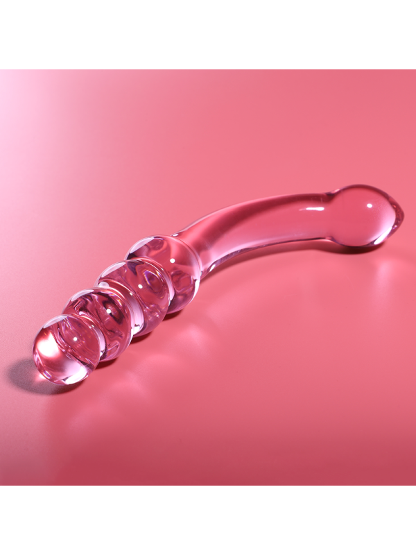 NEBULA SERIES BY IBIZA - MODELLO 14 DILDO IN VETRO BOROSILICATO ROSA 18
