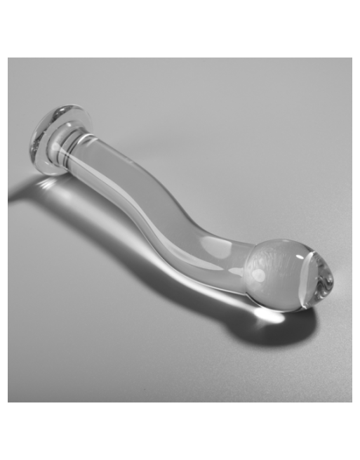 NEBULA SERIES BY IBIZA - MODELLO 18 DILDO IN VETRO BOROSILICATO TRASPARENTE 18