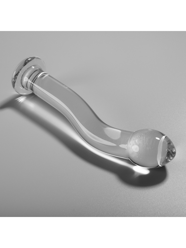 NEBULA SERIES BY IBIZA - MODELLO 18 DILDO IN VETRO BOROSILICATO TRASPARENTE 18