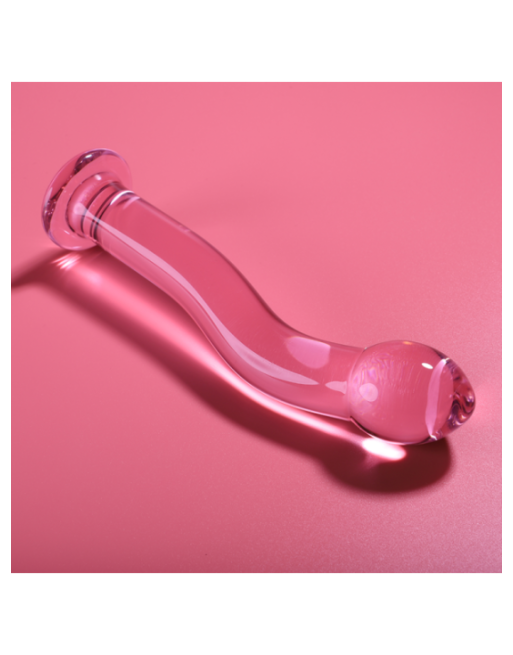 NEBULA SERIES BY IBIZA - MODELLO 18 DILDO IN VETRO BOROSILICATO ROSA 18