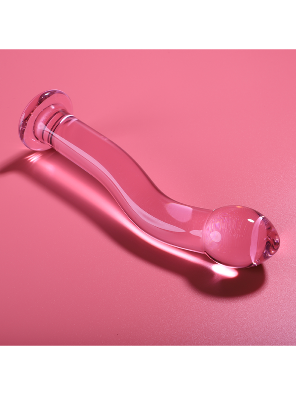 NEBULA SERIES BY IBIZA - MODELLO 18 DILDO IN VETRO BOROSILICATO ROSA 18