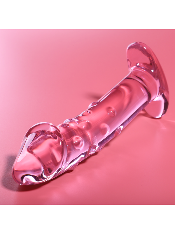 NEBULA SERIES BY IBIZA - MODELLO 19 DILDO IN VETRO BOROSILICATO ROSA 18