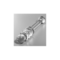 NEBULA SERIES BY IBIZA - MODELLO 20 DILDO IN VETRO BOROSILICATO TRASPARENTE 20