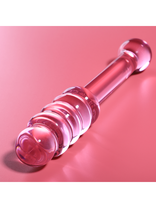 NEBULA SERIES BY IBIZA - MODELLO 20 DILDO IN VETRO BOROSILICATO ROSA 20