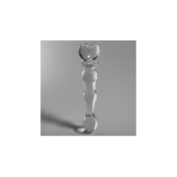 NEBULA SERIES BY IBIZA - MODELLO 21 DILDO IN VETRO BOROSILICATO TRASPARENTE 20