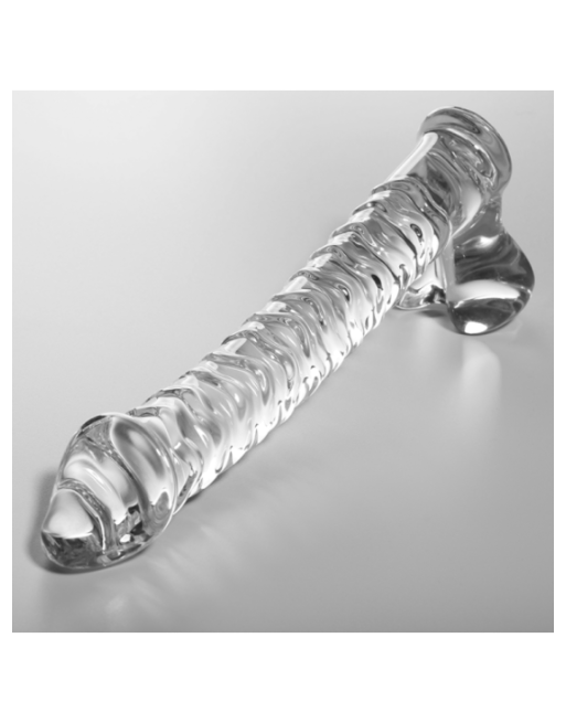 NEBULA SERIES BY IBIZA - MODELLO 23 DILDO IN VETRO BOROSILICATO TRASPARENTE 21