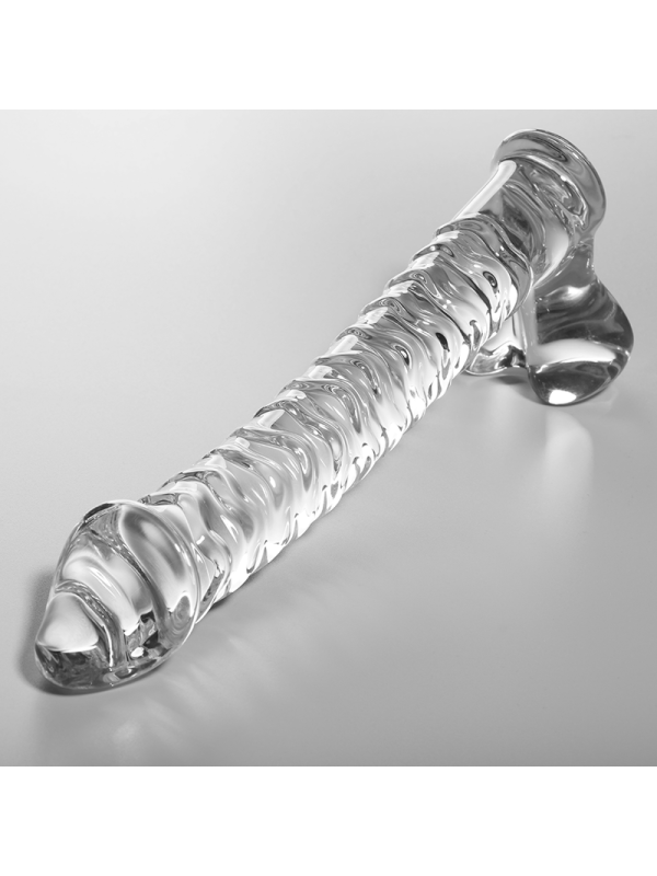 NEBULA SERIES BY IBIZA - MODELLO 23 DILDO IN VETRO BOROSILICATO TRASPARENTE 21