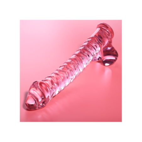 NEBULA SERIES BY IBIZA - MODELLO 23 DILDO IN VETRO BOROSILICATO ROSA 21