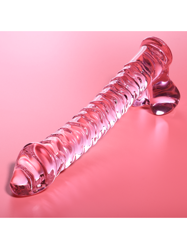 NEBULA SERIES BY IBIZA - MODELLO 23 DILDO IN VETRO BOROSILICATO ROSA 21