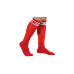 MACHO - CALZINO LUNGO TAGLIA UNICA ROSSO