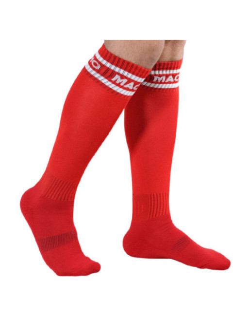 MACHO - CALZINO LUNGO TAGLIA UNICA ROSSO
