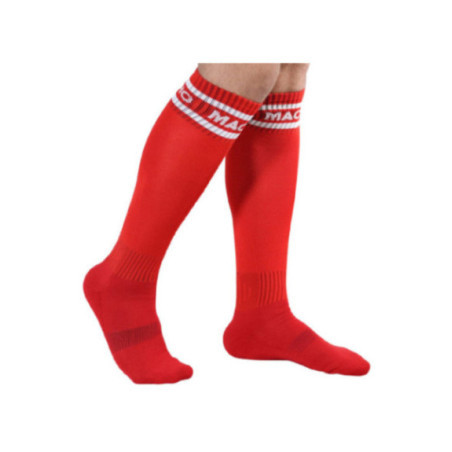 MACHO - CALZINO LUNGO TAGLIA UNICA ROSSO