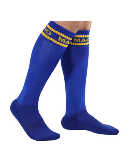 MACHO - CALZINO LUNGO TAGLIA UNICA BLU