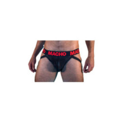 MACHO - MX26X2 JOCK NERO/ROSSO L