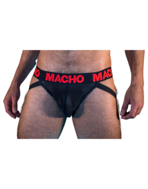 MACHO - MX26X2 JOCK NERO/ROSSO L