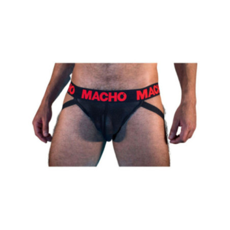 MACHO - MX26X2 JOCK NERO/ROSSO XL