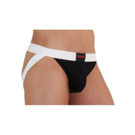 BURN - 004 JOCK NERO LUCIDO / BIANCO M