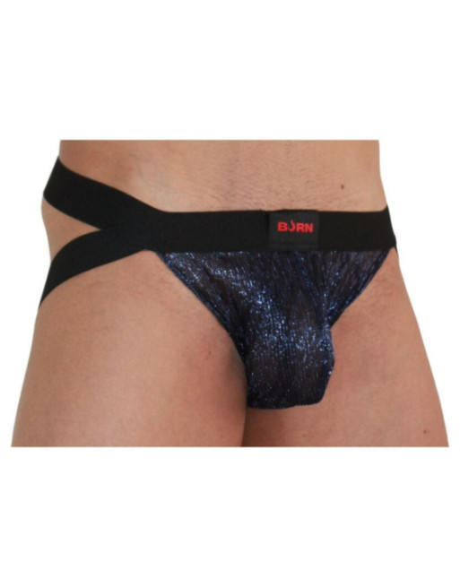 BURN - 006 JOCK BLU LUCIDO / NERO S