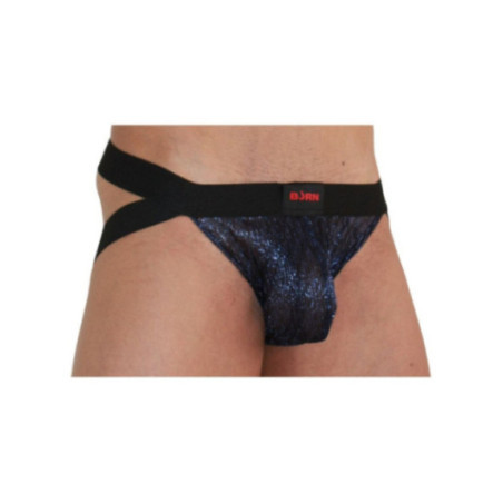 BURN - 006 JOCK BLU LUCIDO / NERO XL