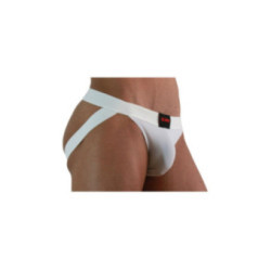 BURN - 007 JOCK LYCRA BIANCO XL