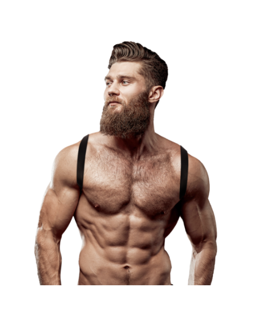 FETISH SUBMISSIVE ATTITUDE - IMBRACATURA POSTERIORE IN ECOPELLE DA UOMO