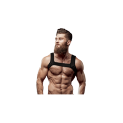 FETISH SUBMISSIVE ATTITUDINE - IMBRACATURA PER IL PETTO IN NEOPRENE PER UOMINI TAGLIA M