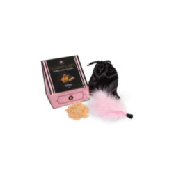SECRETPLAY - KIT GOLDEN LIGHT AFRODISIACO POLVERE EDIBILE DI CIOCCOLATO E PIUMA