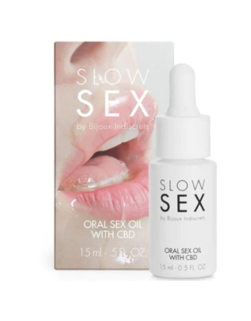 BIJOUX - SLOW SEX OLIO PER SESSO ORALE CON CBD 15 ML