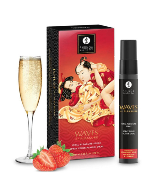 SHUNGA - WAVES PLEASURE SPRAY ORALE SEDUCENTE FRAGOLA 20 ML