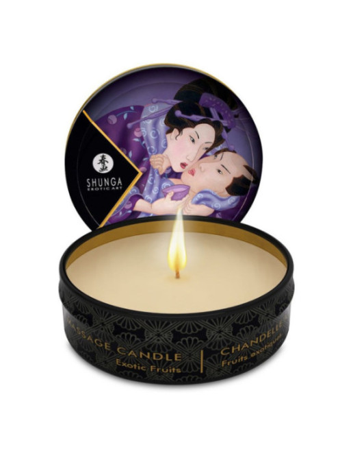 SHUNGA - CANDELA DA MASSAGGIO MINI CARESS BY CANDELIGHT AI FRUTTA ESOTICA 30 ML